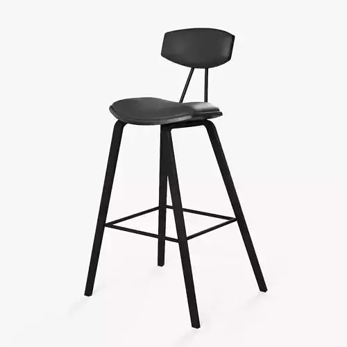 Ayanna Bar Stool black finish