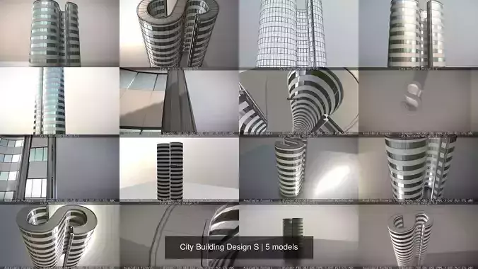 City Building Design S 3D Model Collection