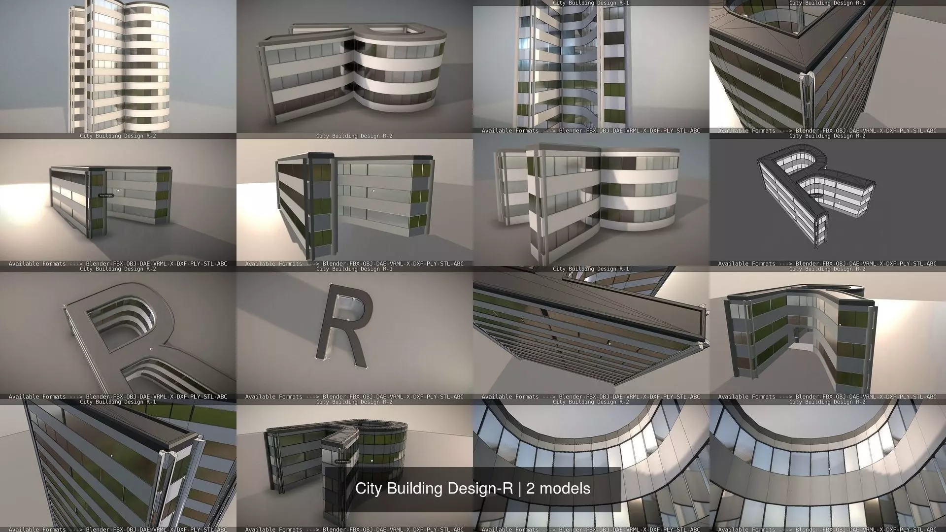 City Building Design-R 3D Model Collection_0