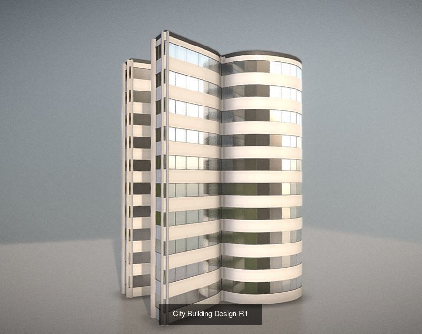 City Building Design-R 3D Model Collection_5