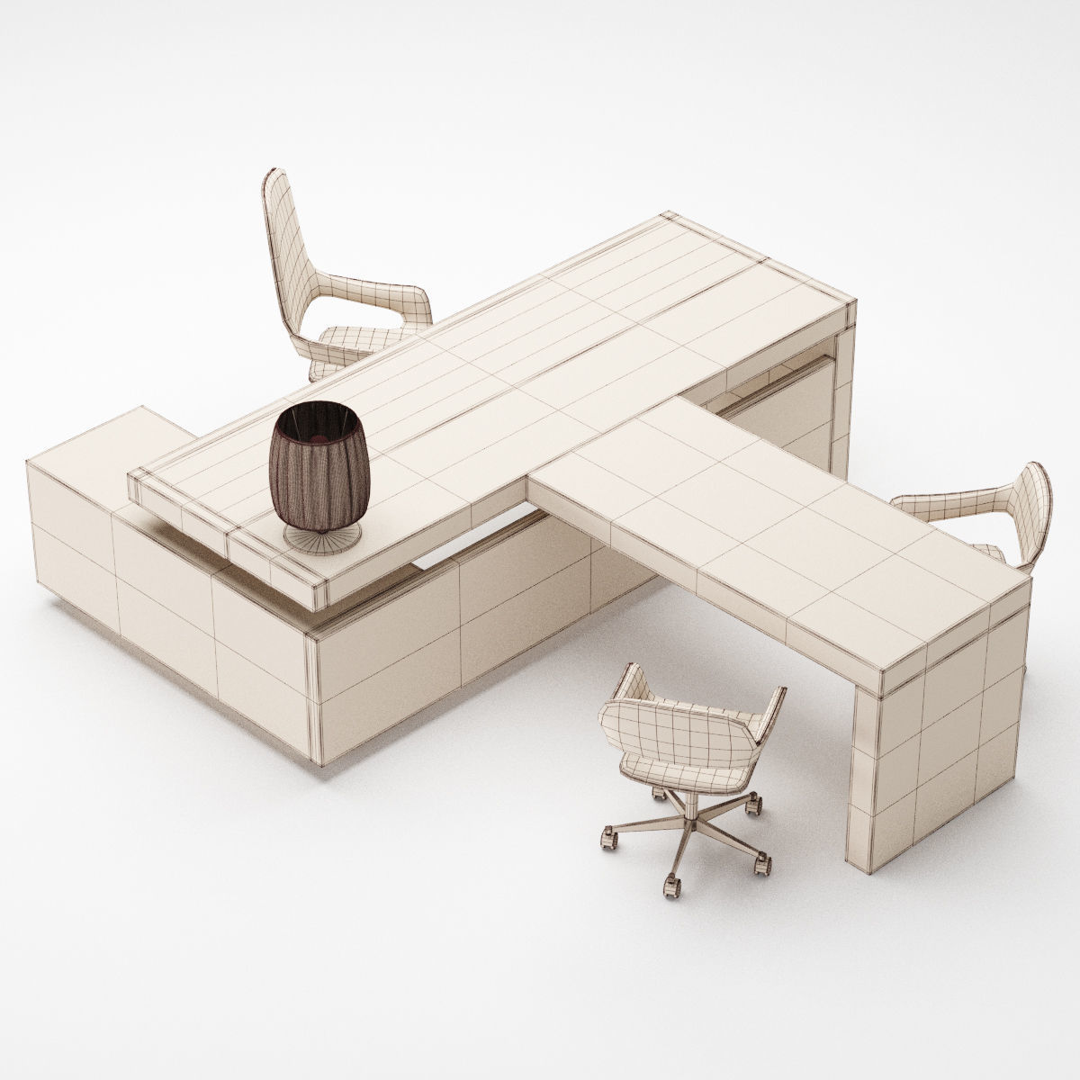 Office furniture collection 1 3D model_11