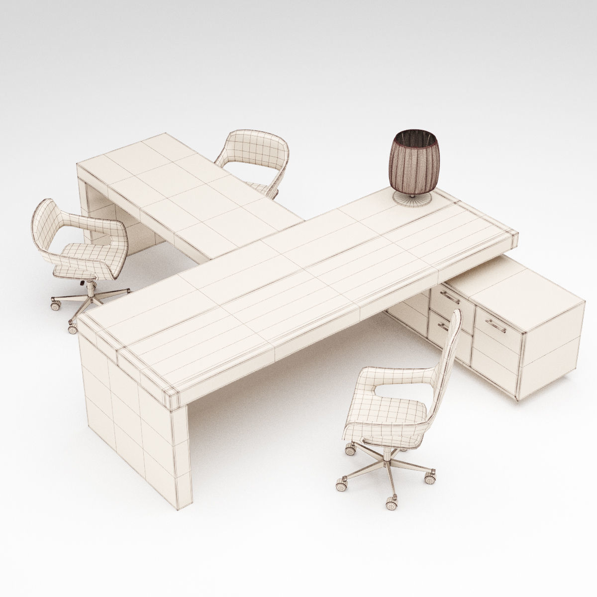 Office furniture collection 1 3D model_13