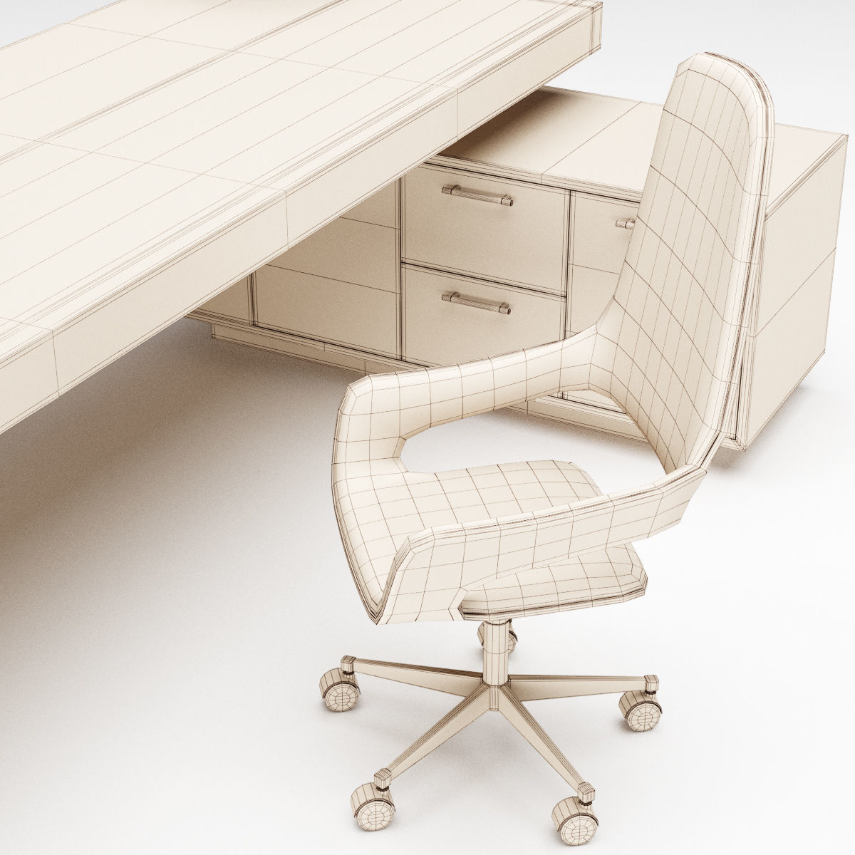 Office furniture collection 1 3D model_19