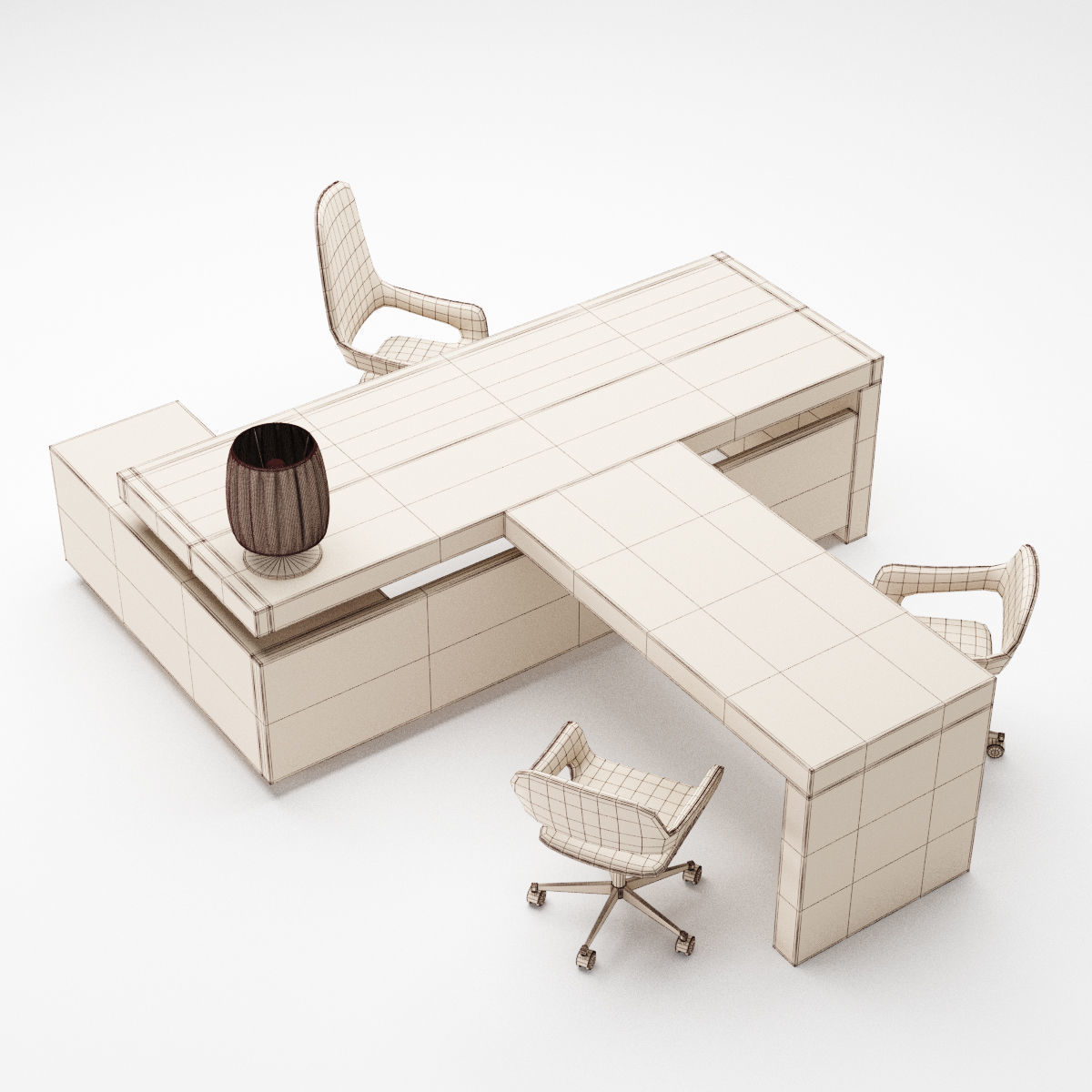 Office furniture collection 1 3D model_17
