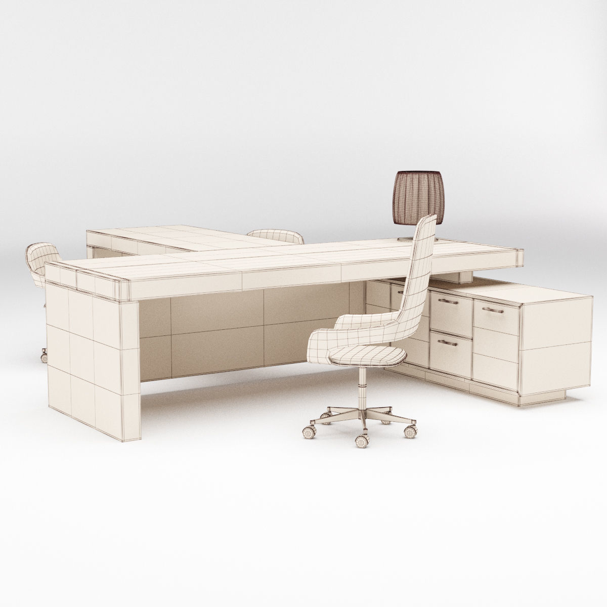 Office furniture collection 1 3D model_5