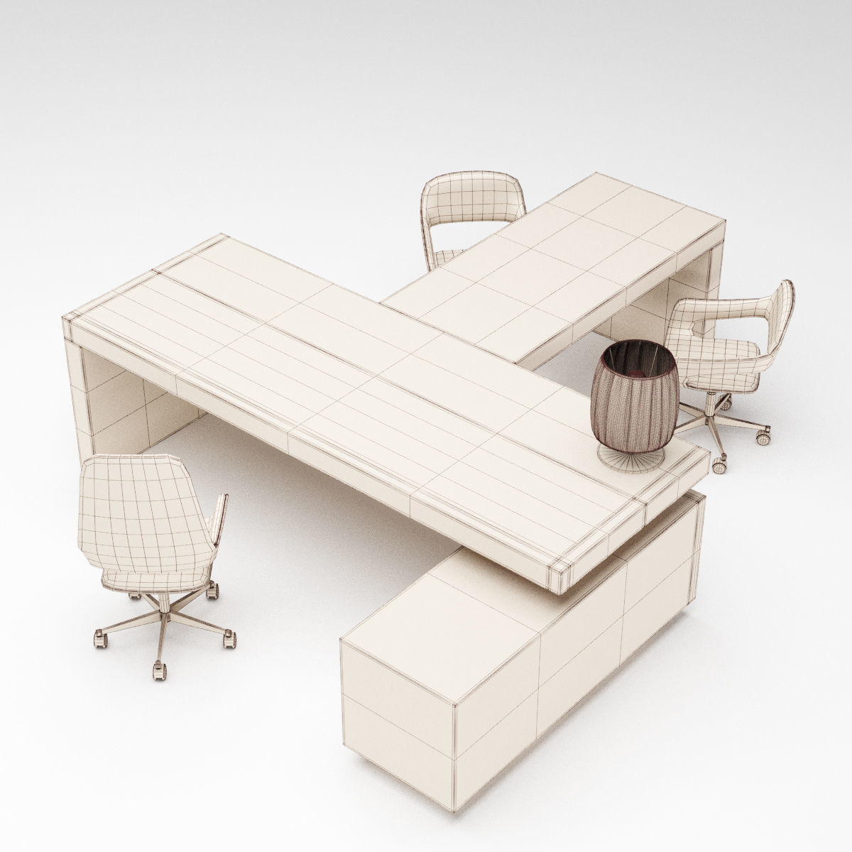 Office furniture collection 1 3D model_15