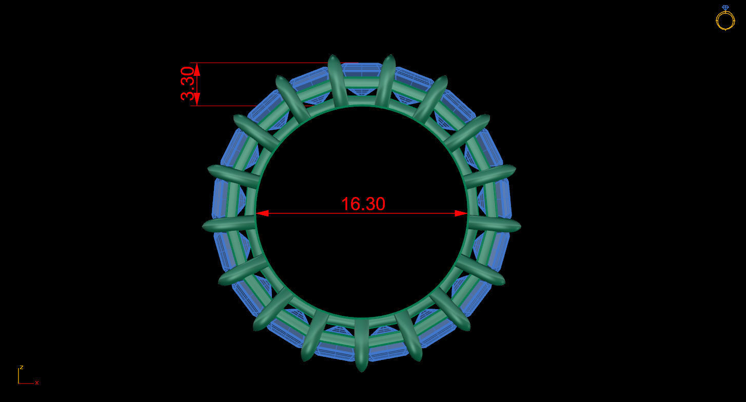 Ring 162 3D print model_12