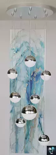 Decorative Modern Ceiling Lamp 3D Model Free 3D model