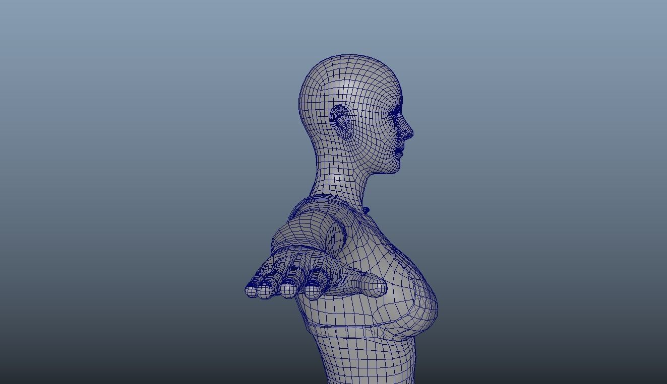 PBR Game Ready VR AR Female Character Low-poly 3D model_10