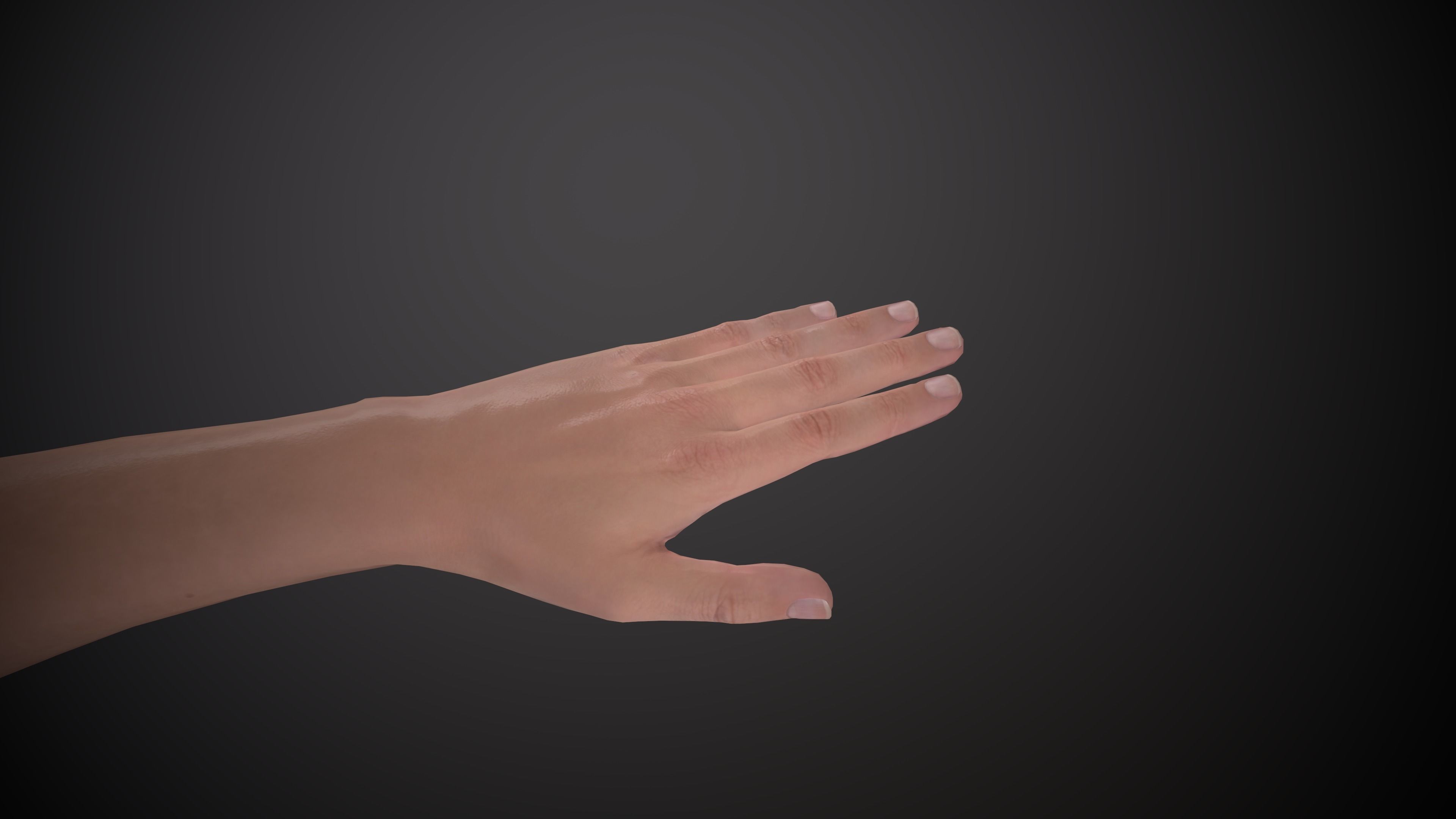 PBR Game Ready VR AR Female Character Low-poly 3D model_4