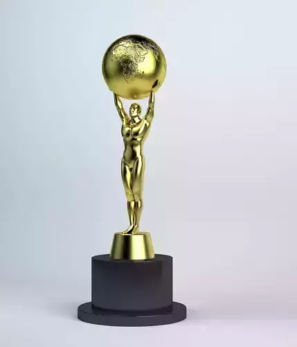 Oscar Trophy 3D Model