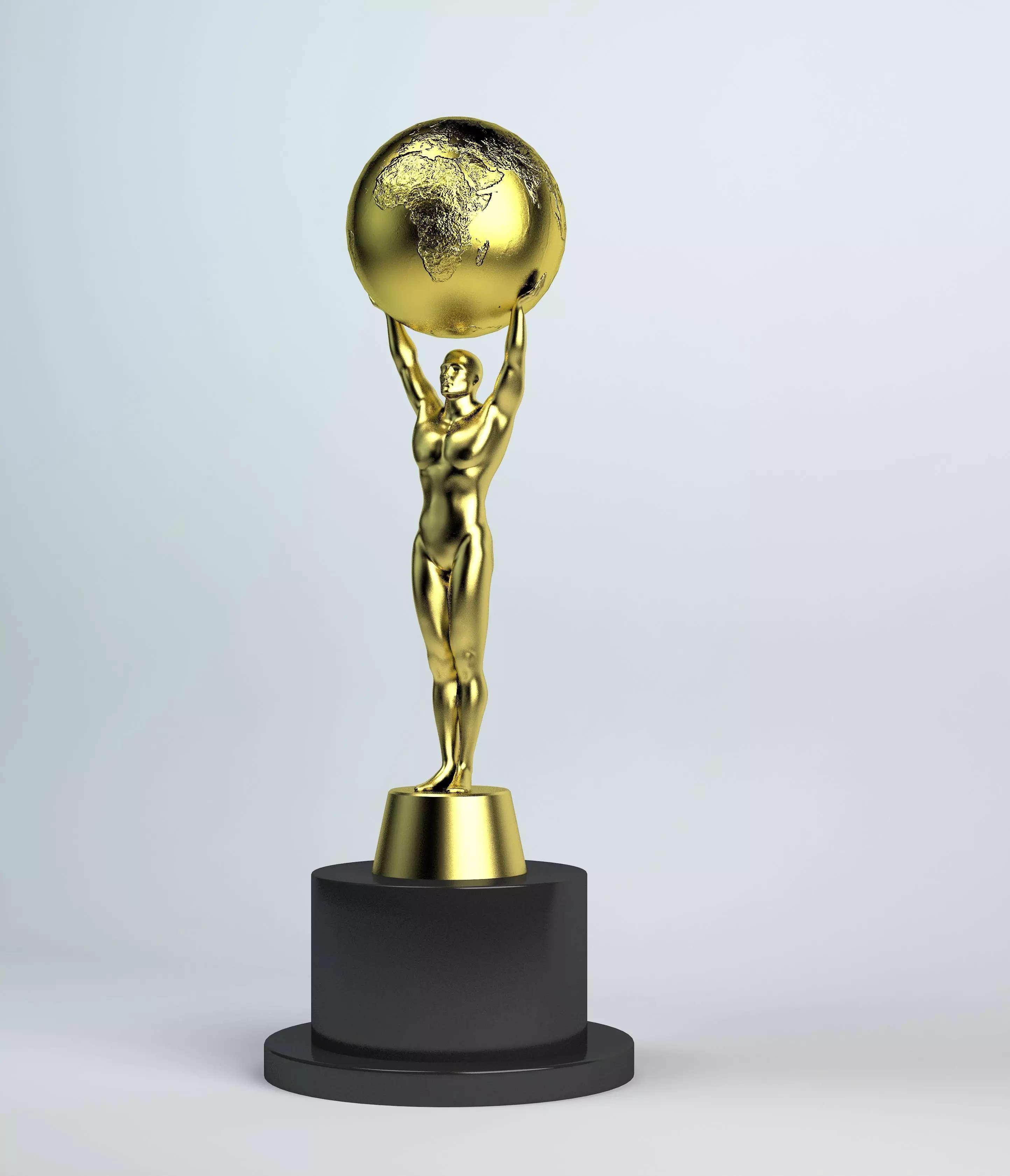 Oscar Trophy 3D Model 3D model