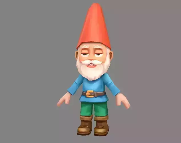 Cartoon Gardon Gnome - old man