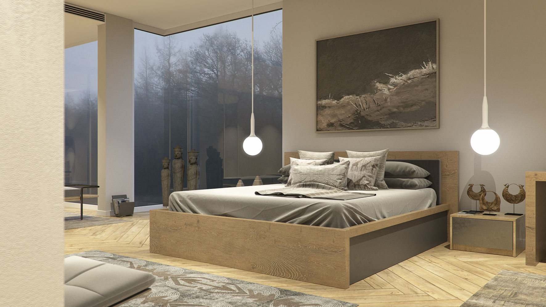 Set 4 - VRay C4D - 8 x Interior and Exterior Scenes 3D Model Collection_24