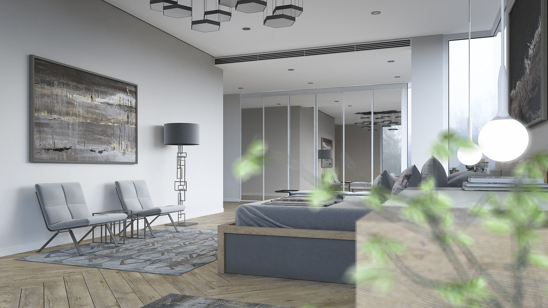 Set 4 - VRay C4D - 8 x Interior and Exterior Scenes 3D Model Collection_21