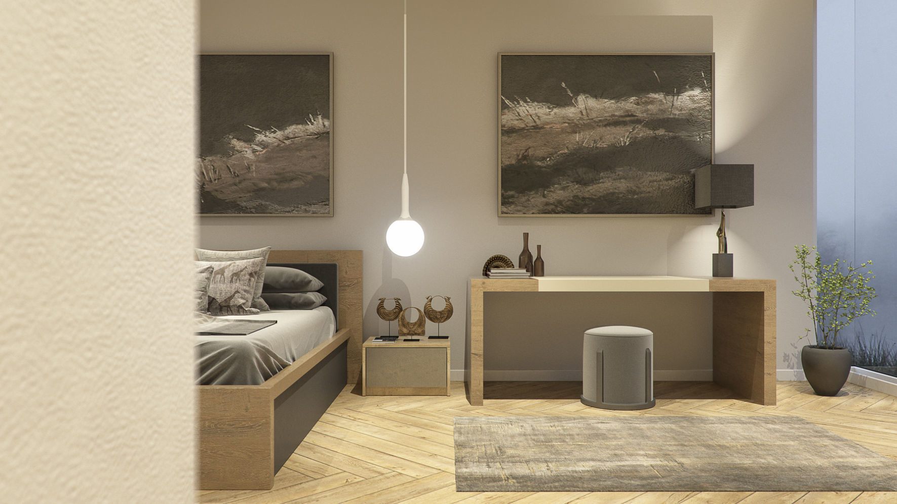 Set 4 - VRay C4D - 8 x Interior and Exterior Scenes 3D Model Collection_23