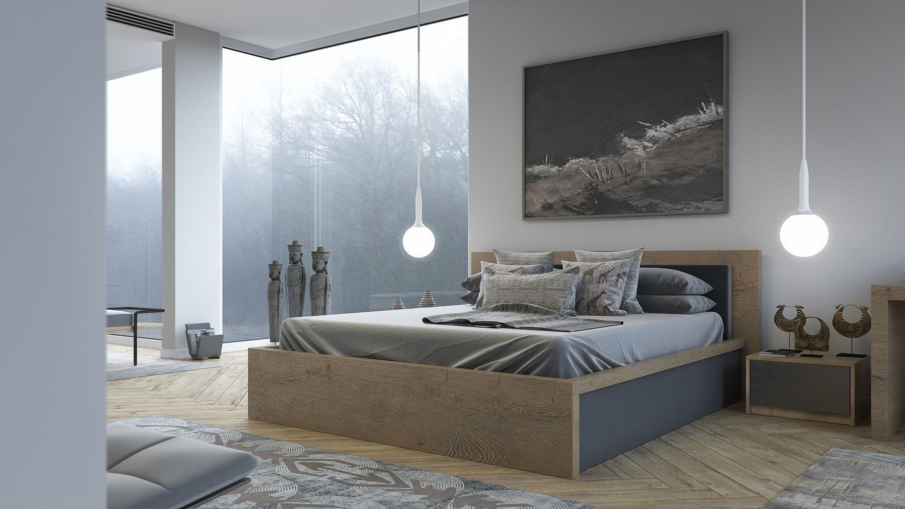 Set 4 - VRay C4D - 8 x Interior and Exterior Scenes 3D Model Collection_14