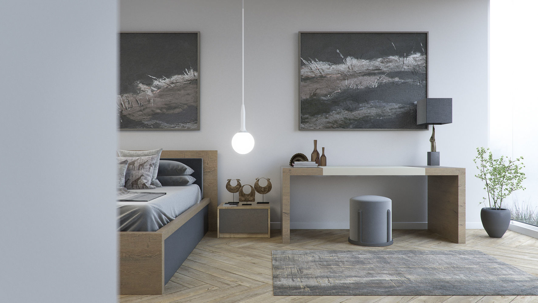 Set 4 - VRay C4D - 8 x Interior and Exterior Scenes 3D Model Collection_20