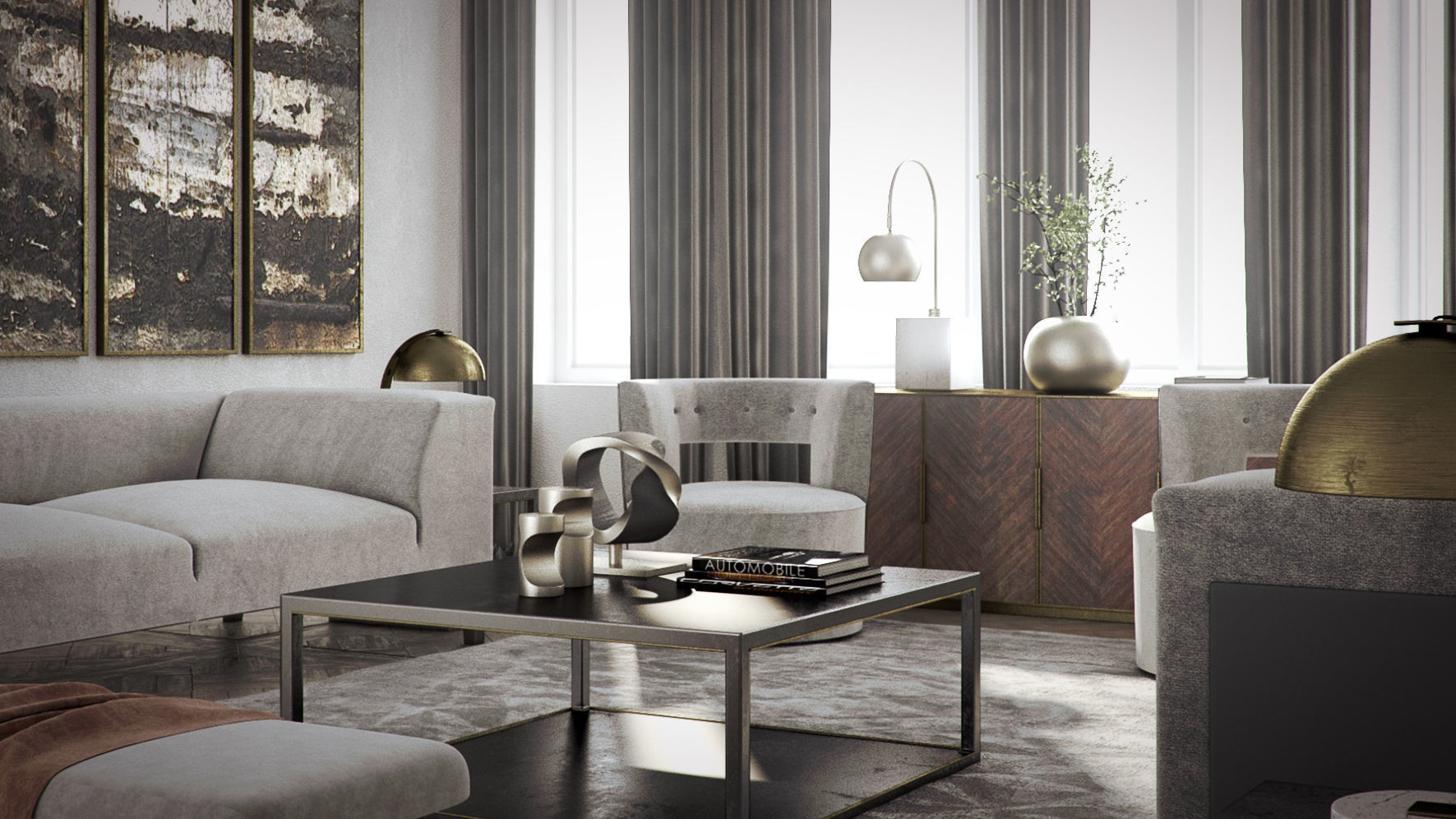 Set 4 - VRay C4D - 8 x Interior and Exterior Scenes 3D Model Collection_36