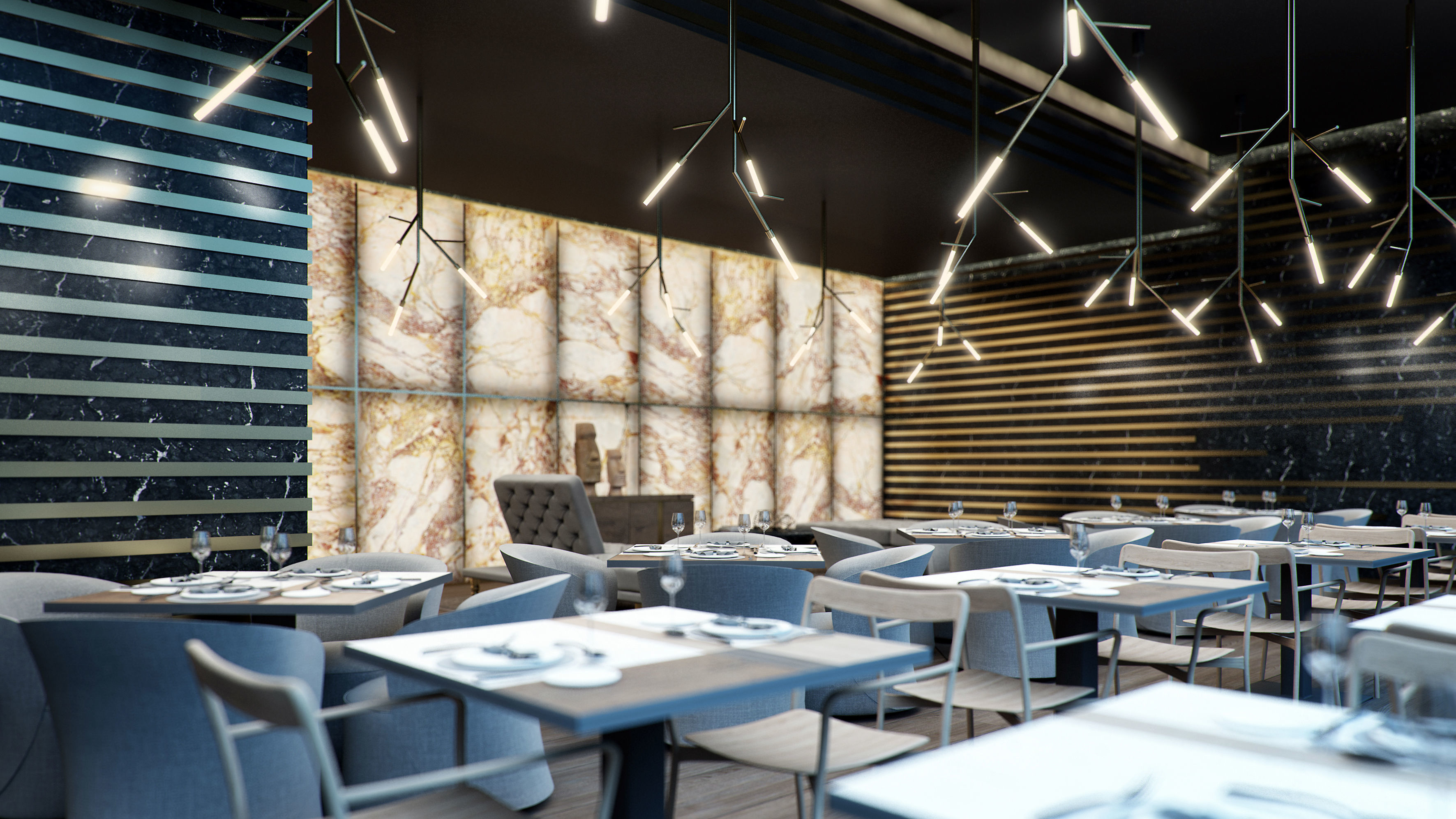 Set 4 - VRay C4D - 8 x Interior and Exterior Scenes 3D Model Collection_33