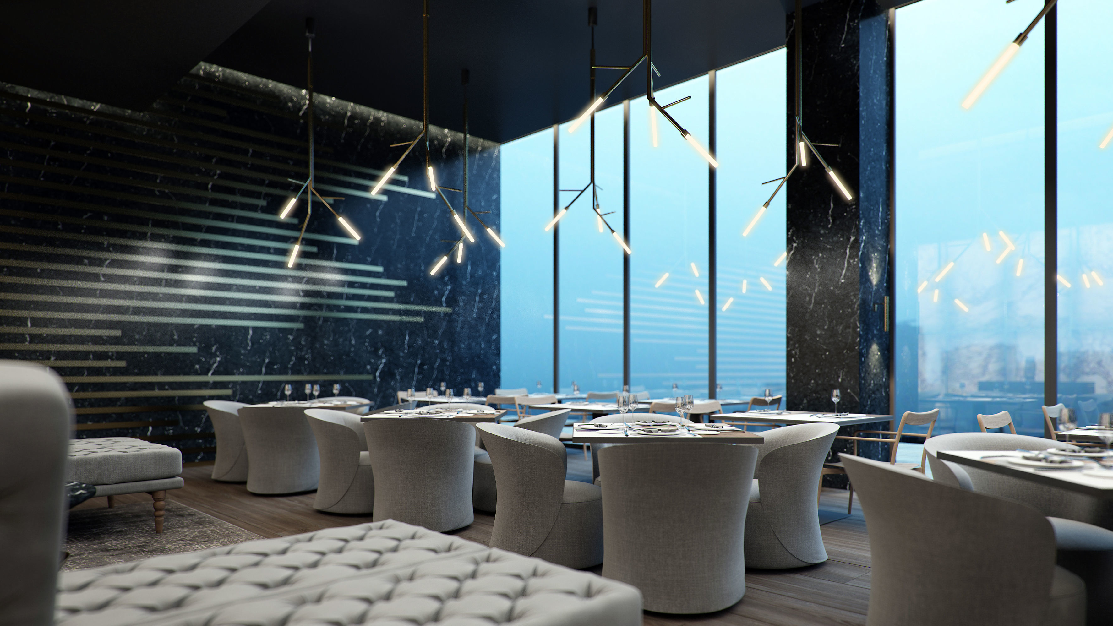 Set 4 - VRay C4D - 8 x Interior and Exterior Scenes 3D Model Collection_32