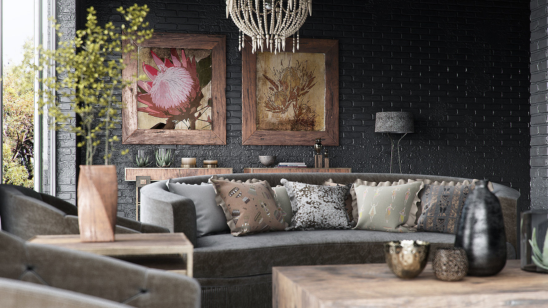 Set 4 - VRay C4D - 8 x Interior and Exterior Scenes 3D Model Collection_2