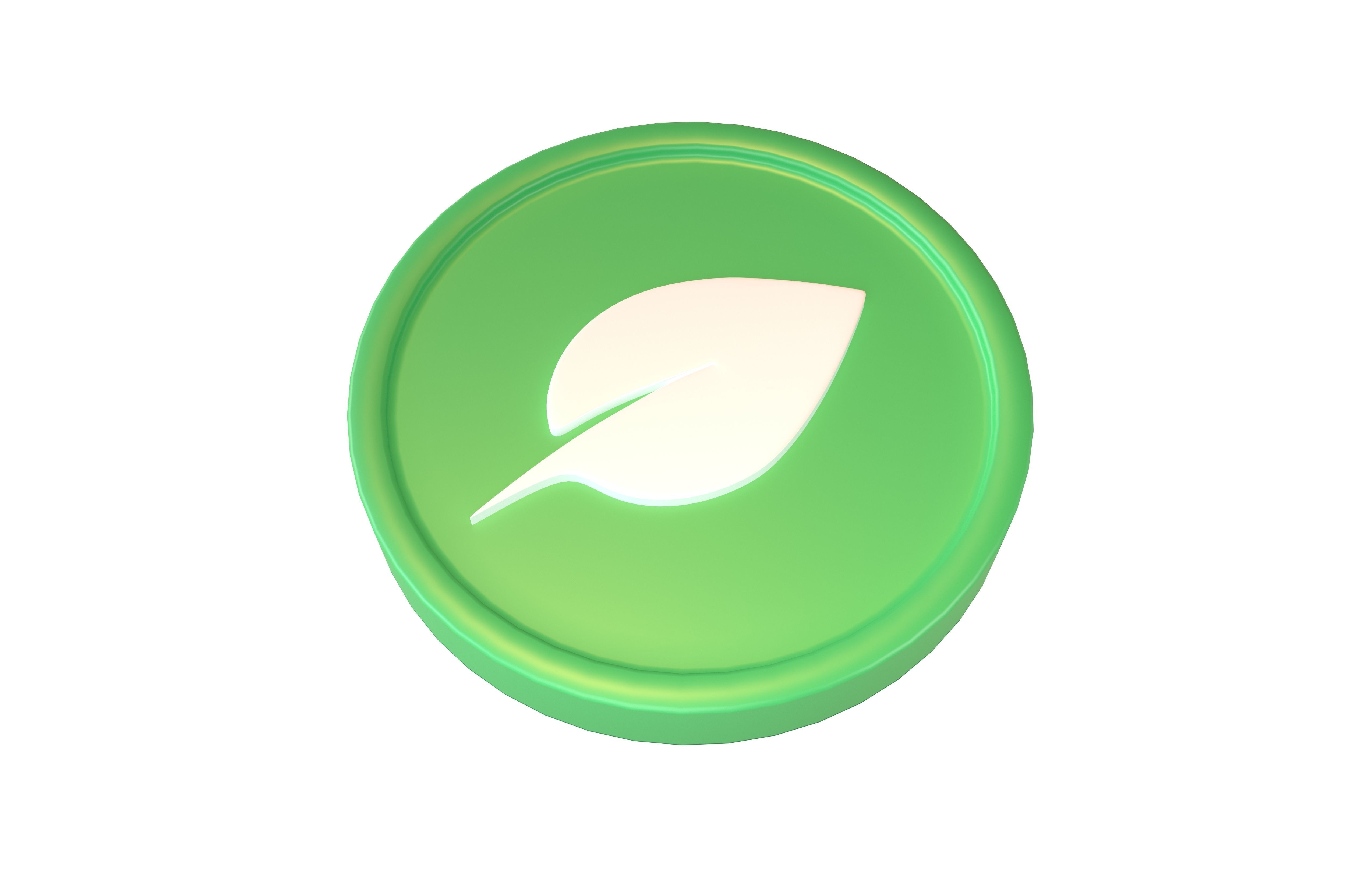 Chia Coin v3 001 Low-poly 3D model_1