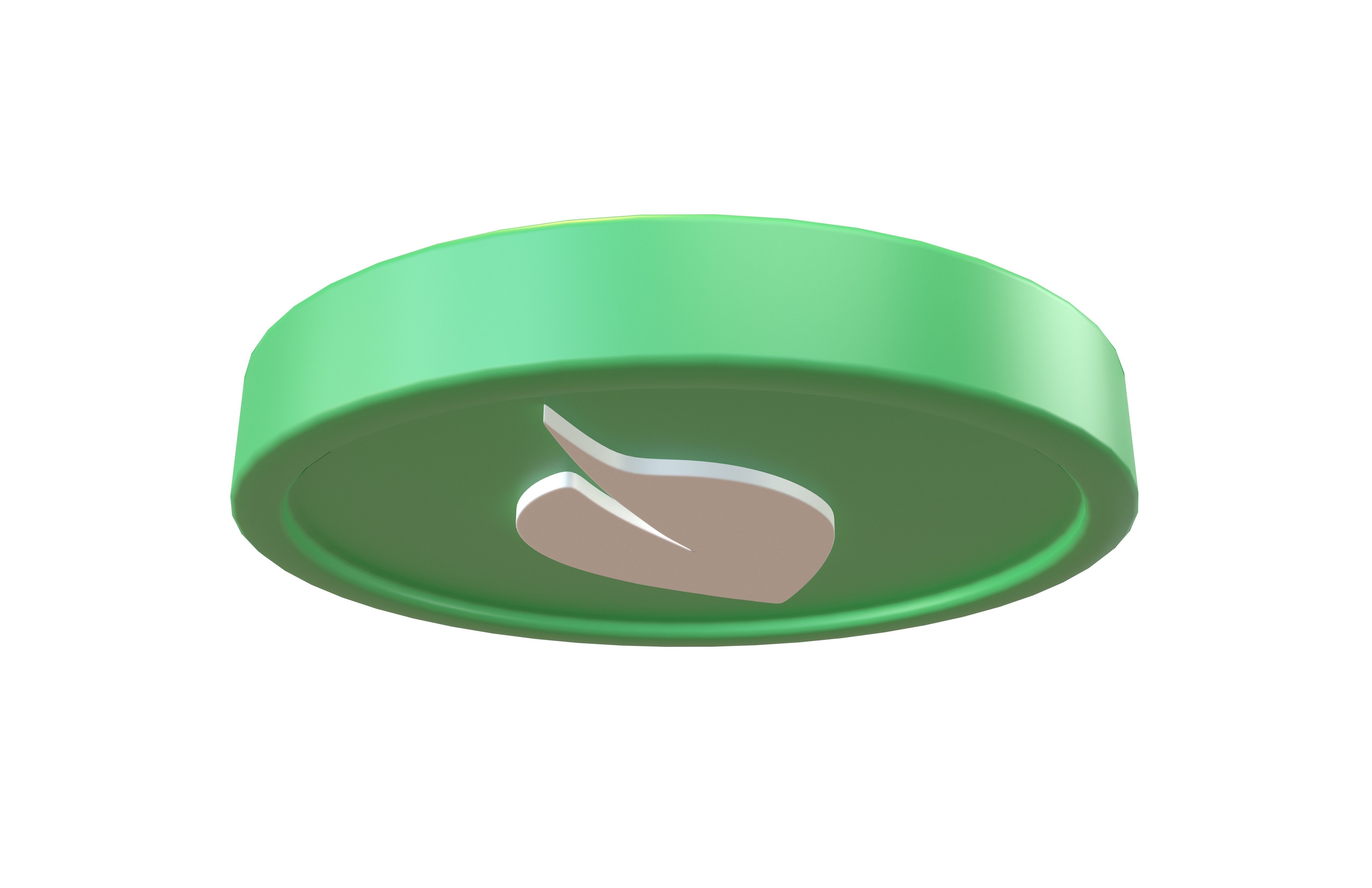 Chia Coin v3 001 Low-poly 3D model_3