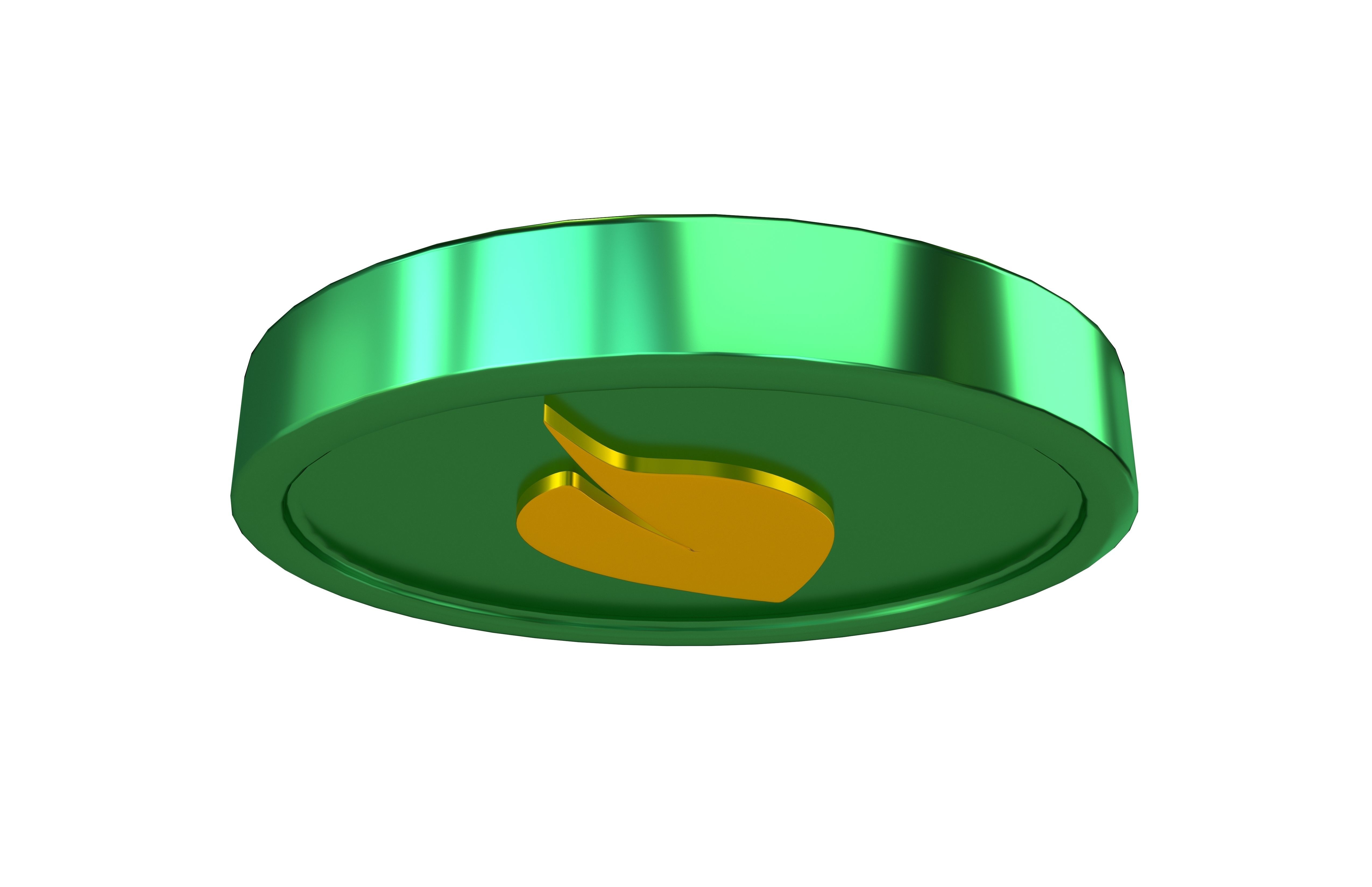 Chia Coin v3 006 Low-poly 3D model_3