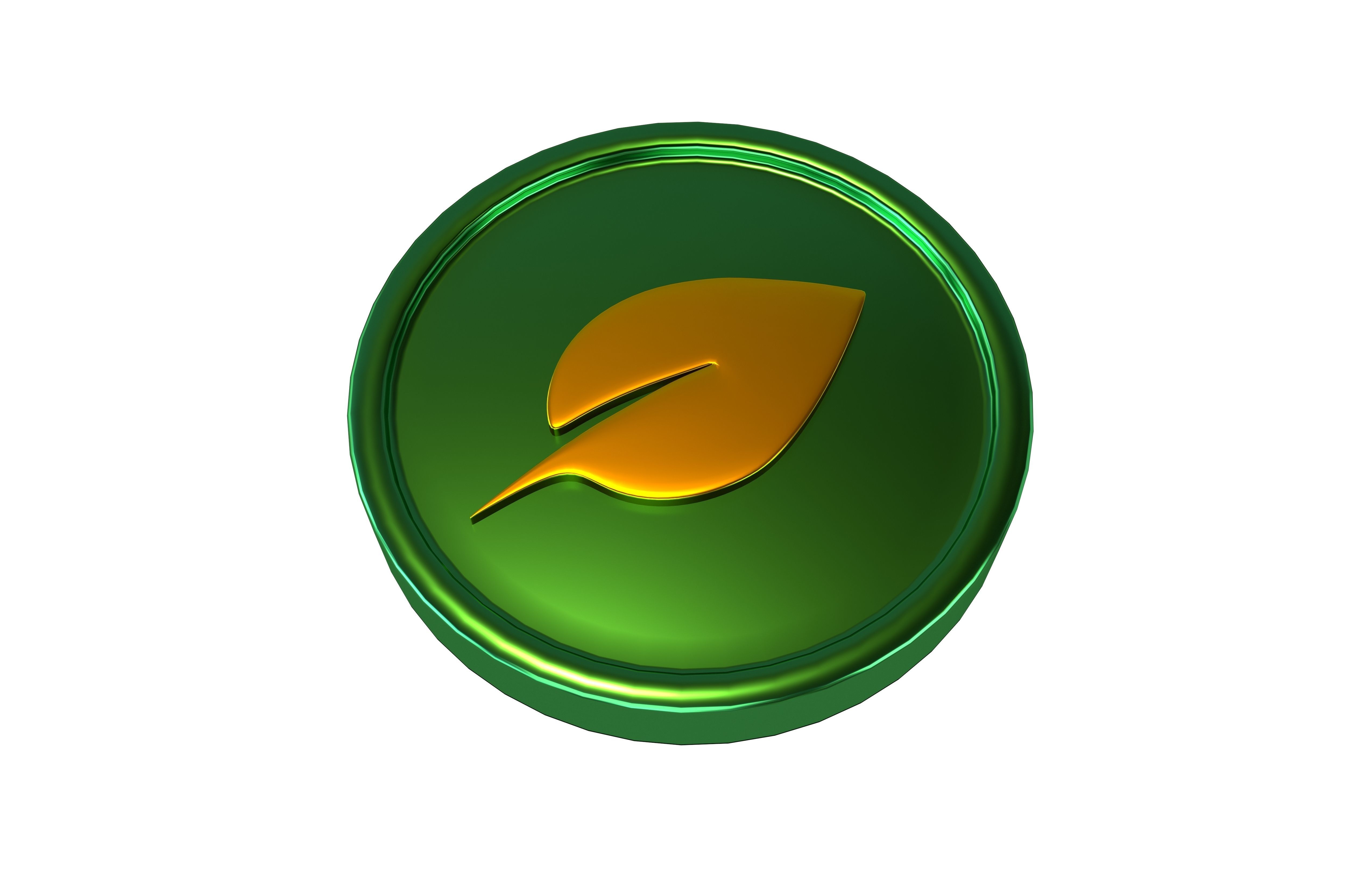 Chia Coin v3 006 Low-poly 3D model_1