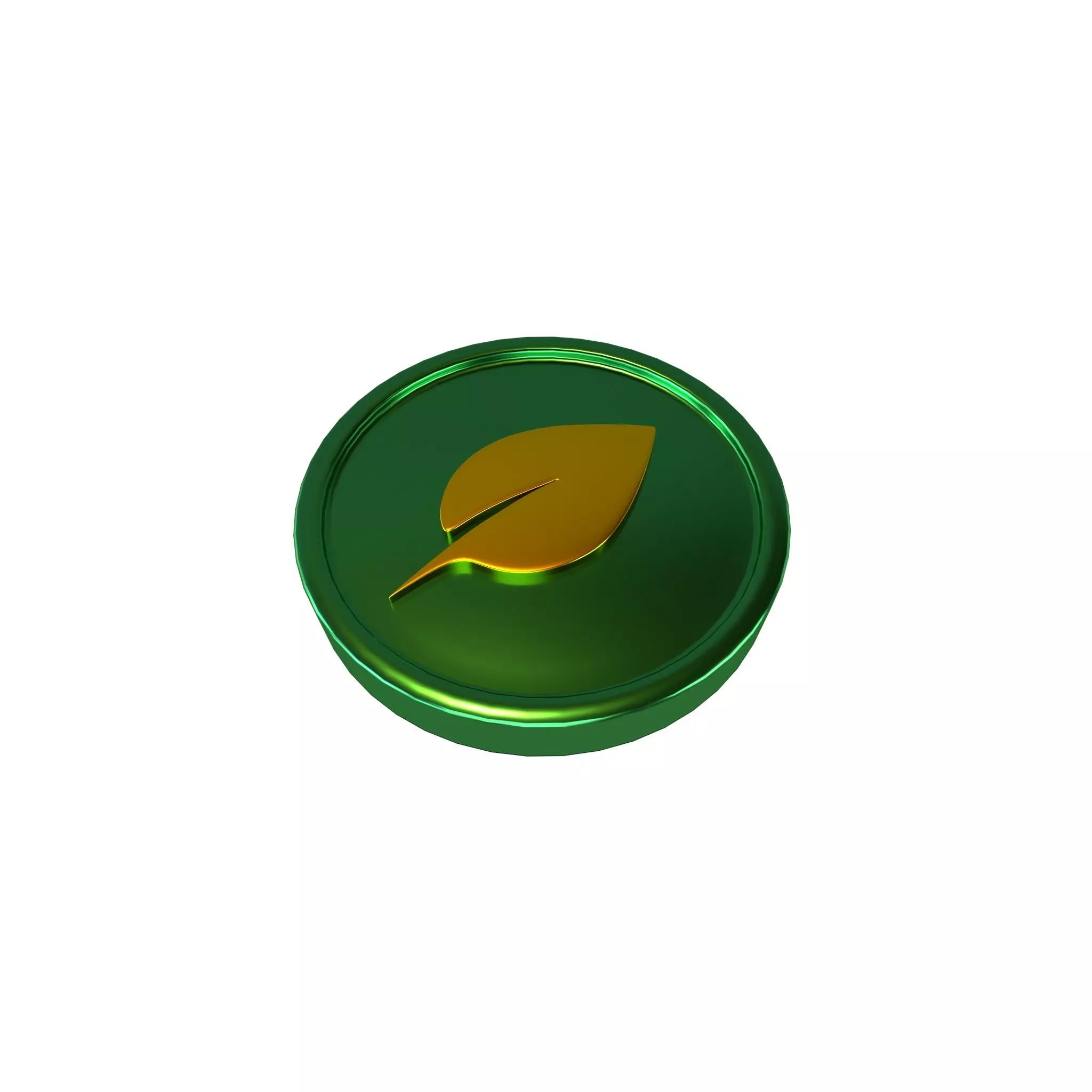 Chia Coin v3 006 Low-poly 3D model_0