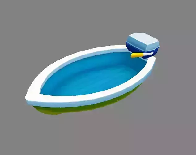 Cartoon Toy Ship - Yacht