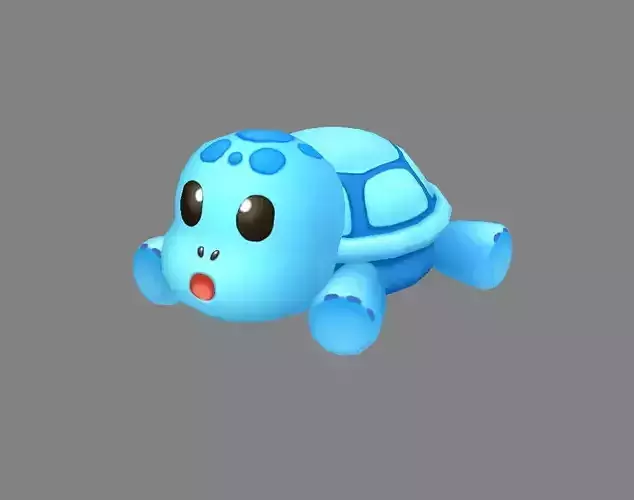 Cartoon Sea Turtle - Blue Tortoise Doll Toy
