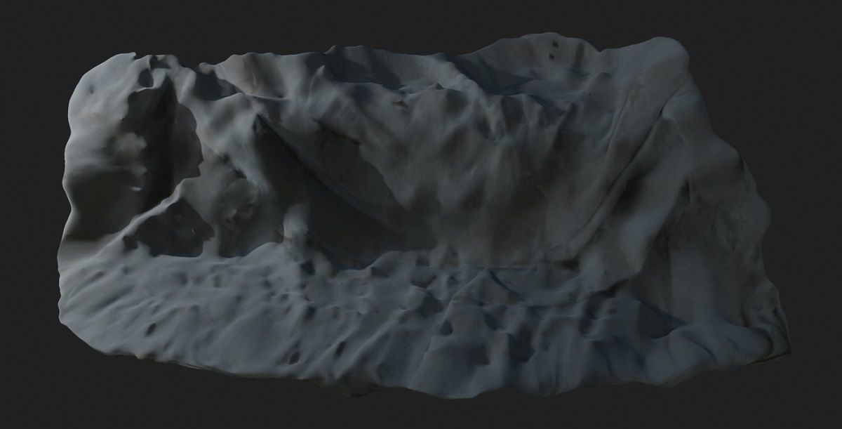 Draped Sheet 3D Model Low-poly 3D model_5