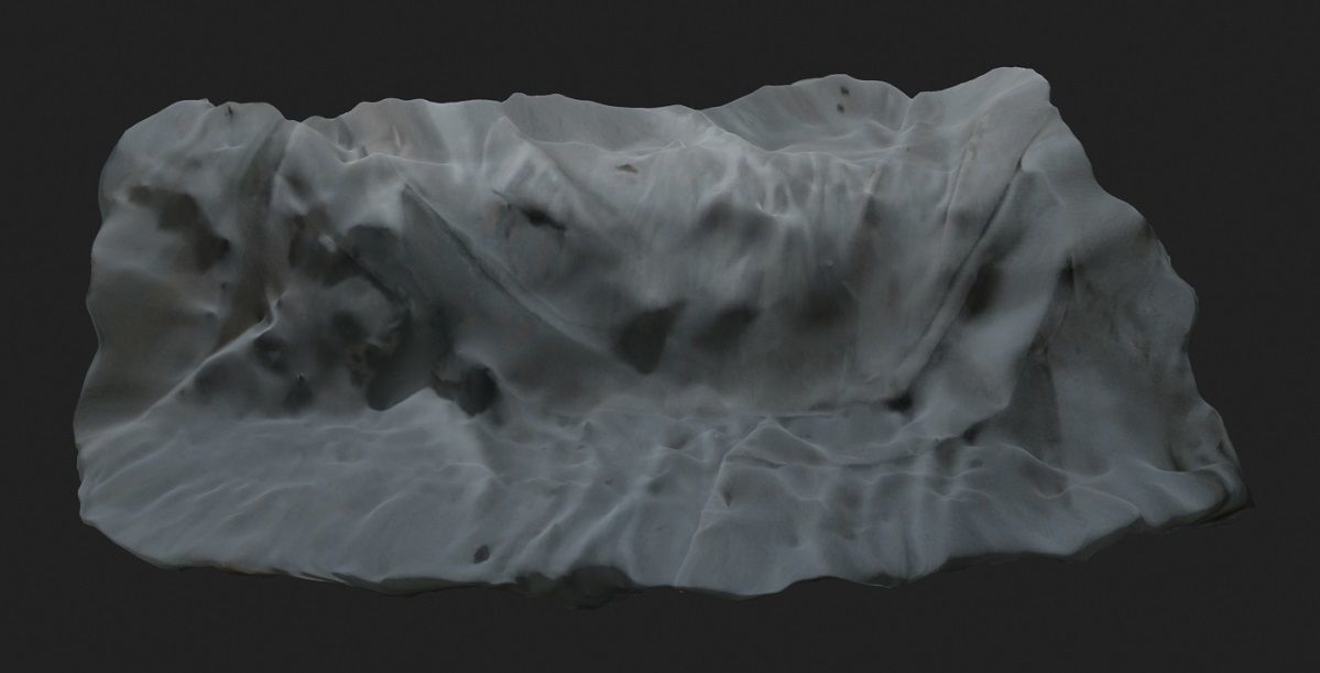 Draped Sheet 3D Model Low-poly 3D model_4