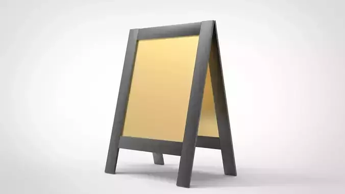 Street Stand Mockup Bar or restaurant welcome easel