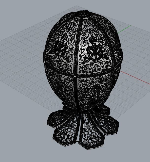 Faberge egg 3D print model_2