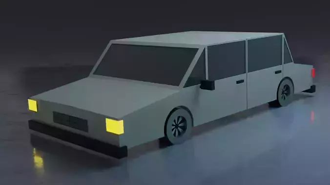 Low poly Car toy