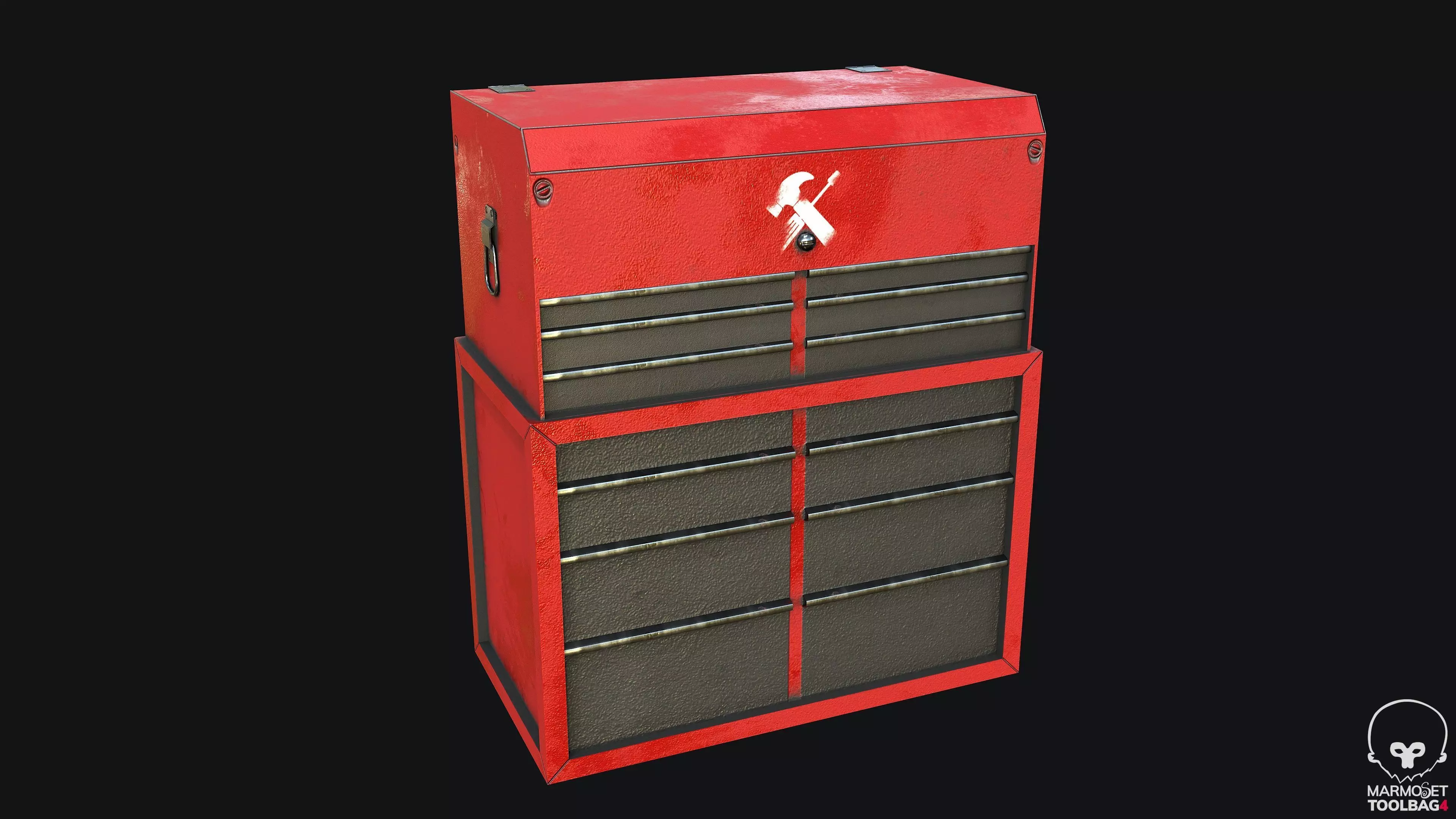 Tool Box PBR Game Ready Low-poly 3D model_0