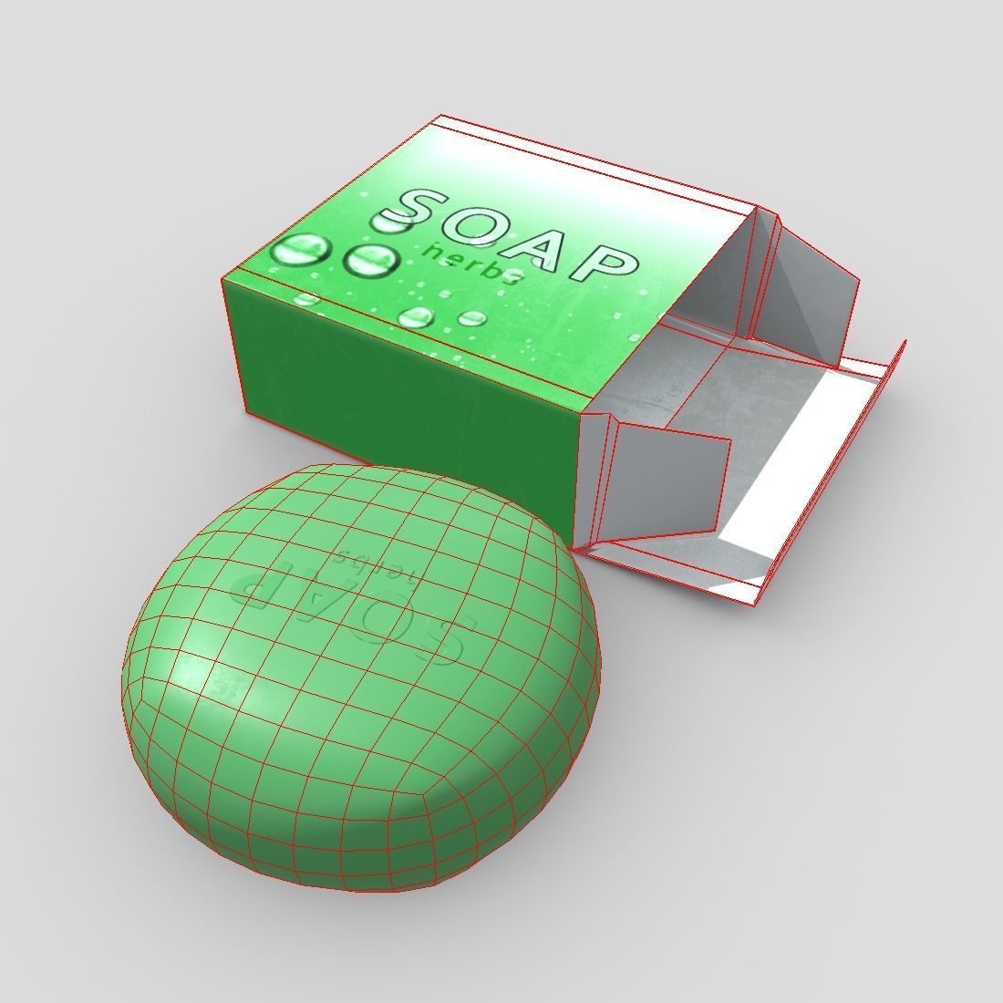 CC0 - Soap 4 Free low-poly 3D model_2