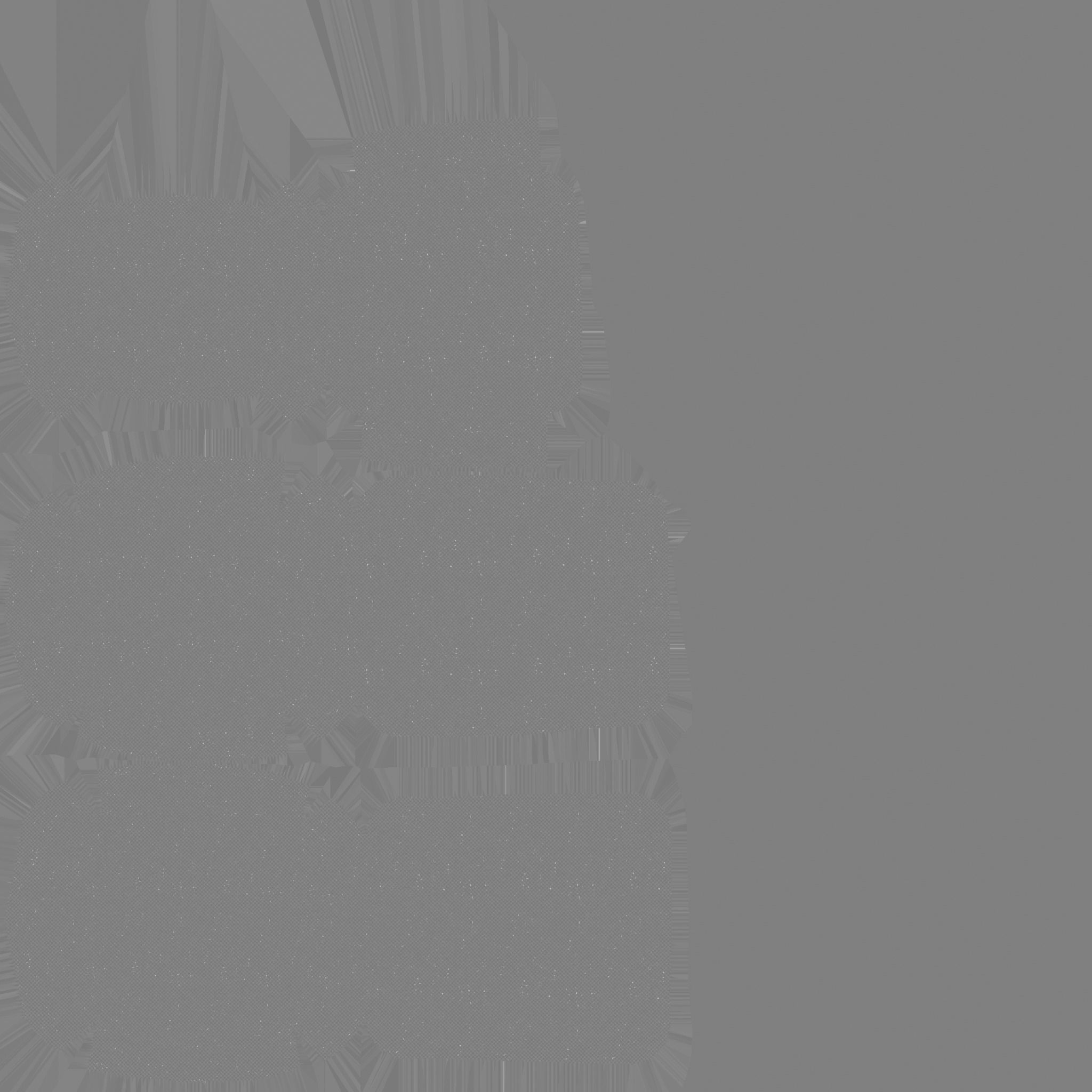 Black Stripes Armchair - Furniture Interior Design Low-poly 3D model_12