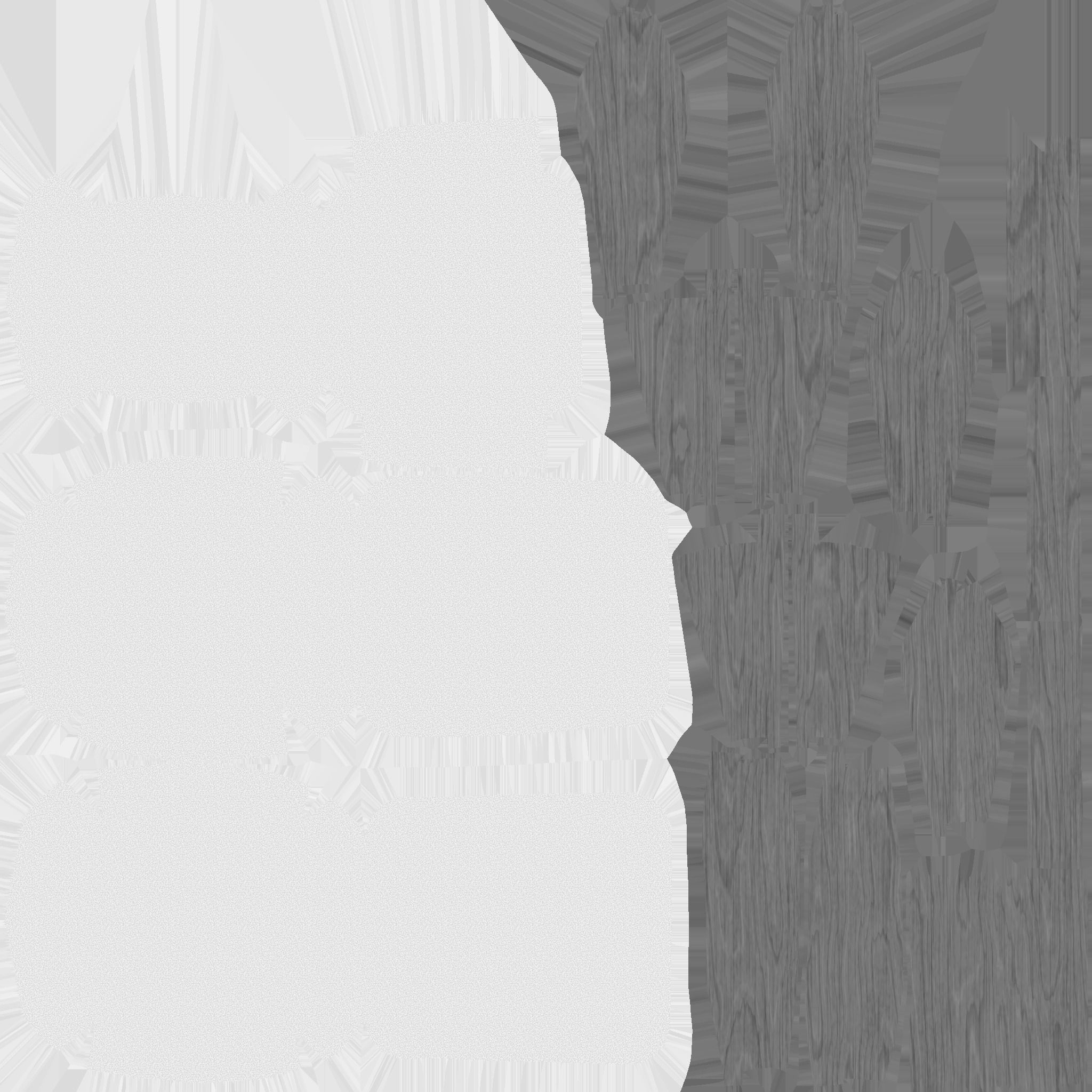 Black Stripes Armchair - Furniture Interior Design Low-poly 3D model_15