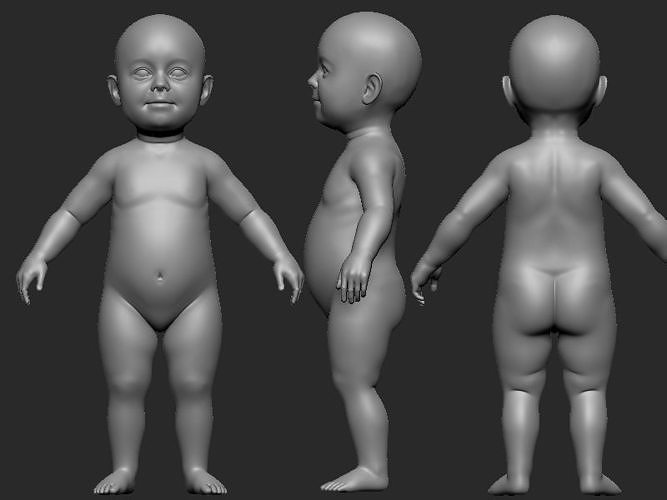 human kid child 3D print model stl  3D print model