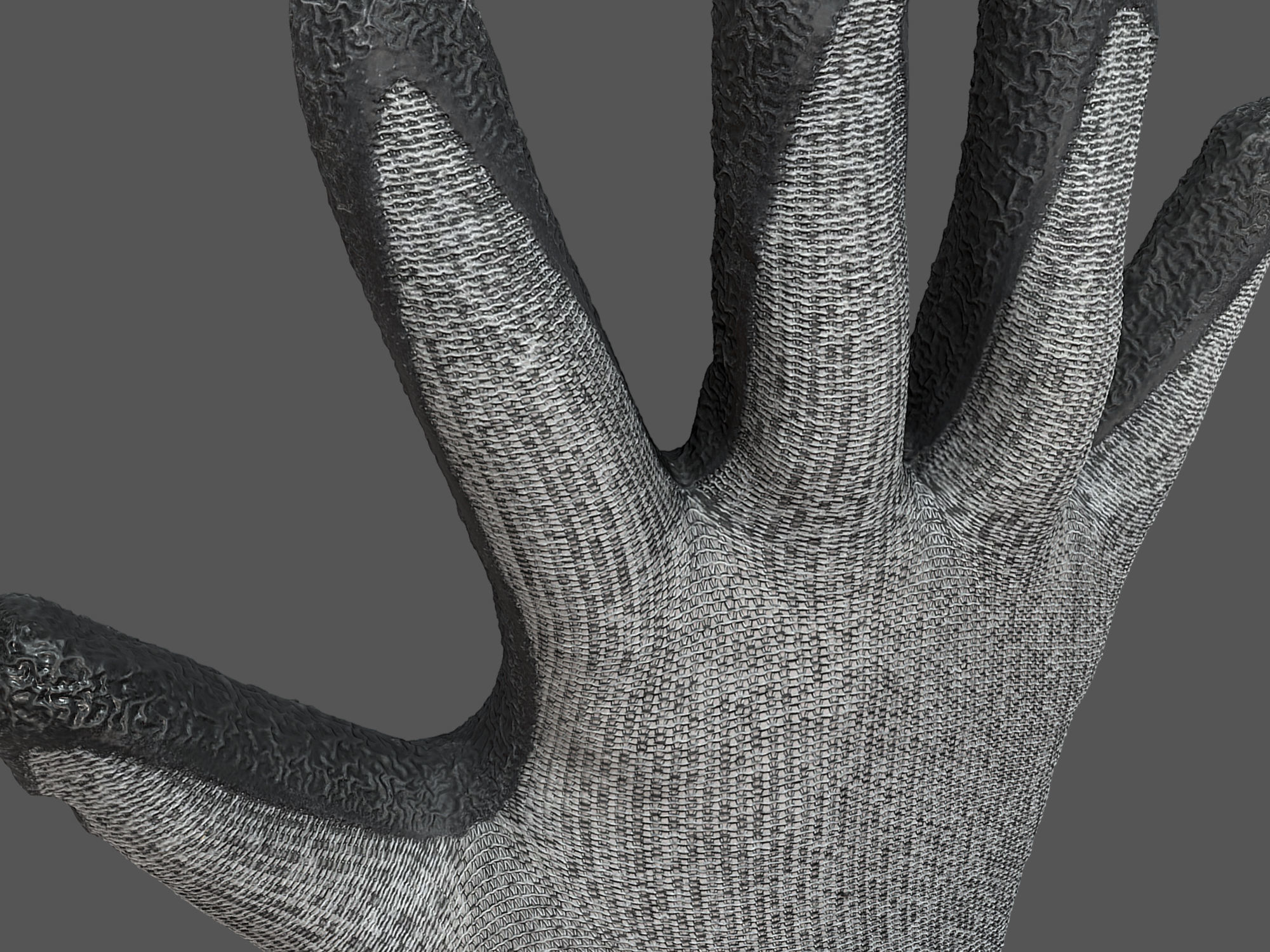 Worker Gloves 3D model_5