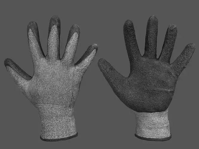 Worker Gloves 3D model