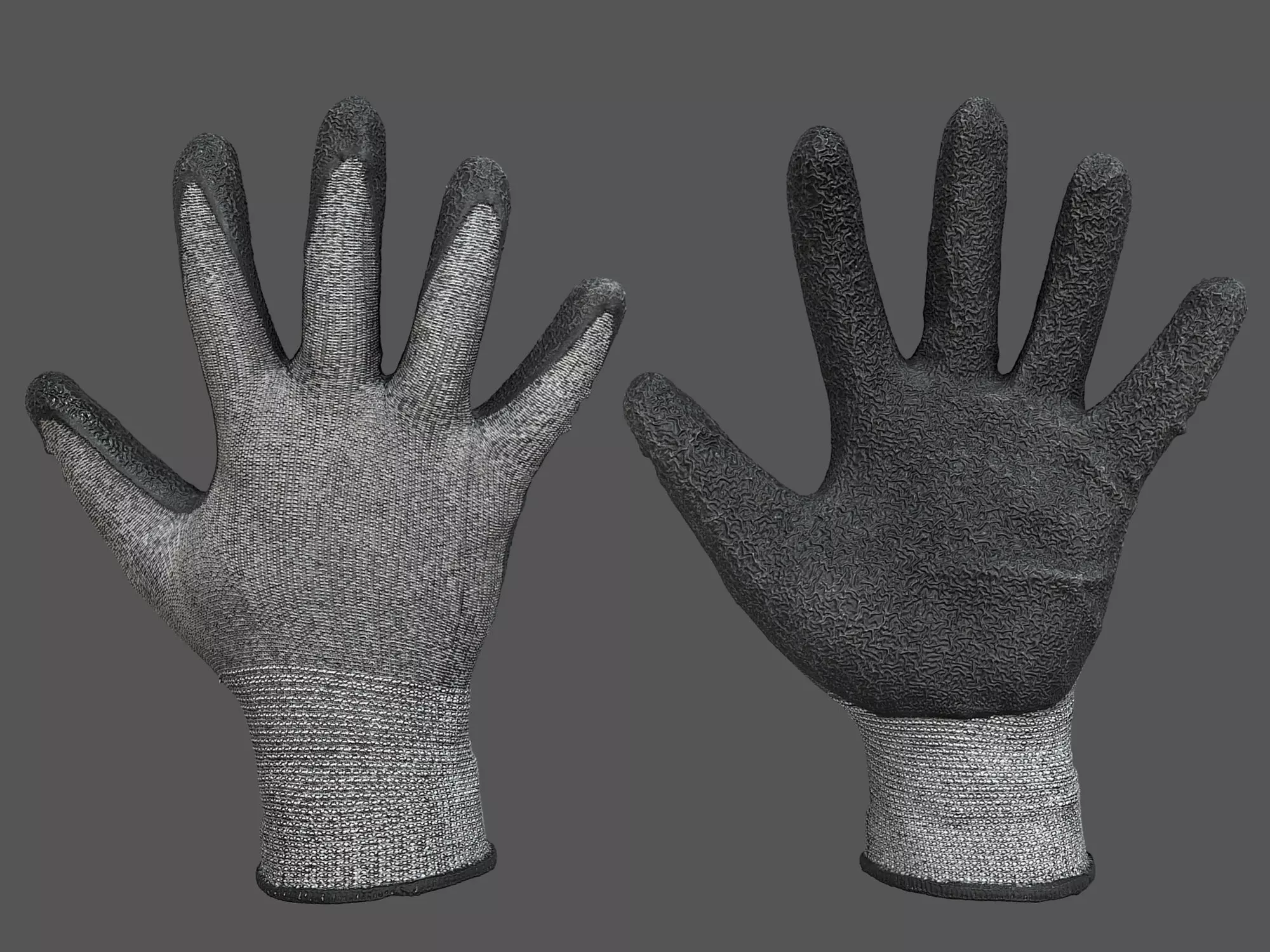 Worker Gloves 3D model_0