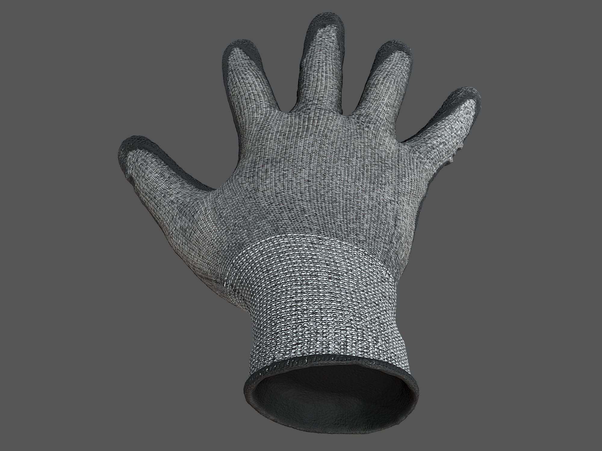 Worker Gloves 3D model_11