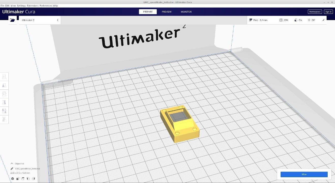 F16 Speed Brake Indicator 3D model_13