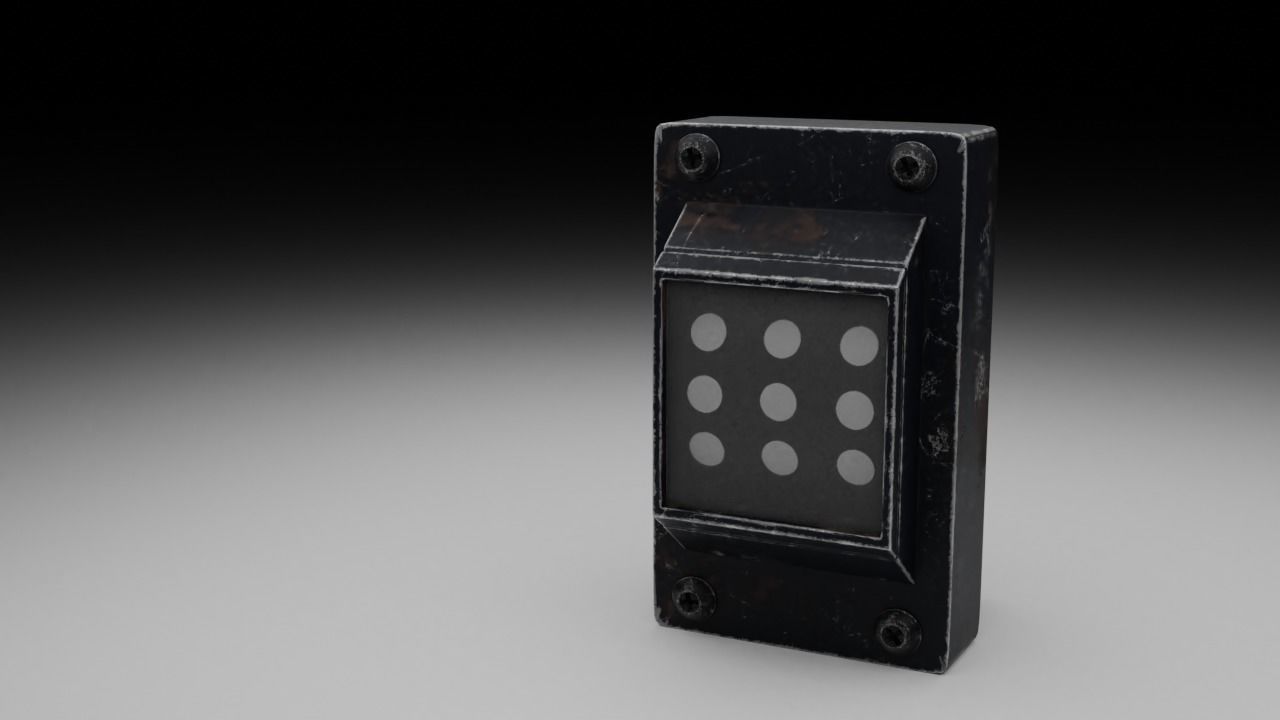 F16 Speed Brake Indicator 3D model_2