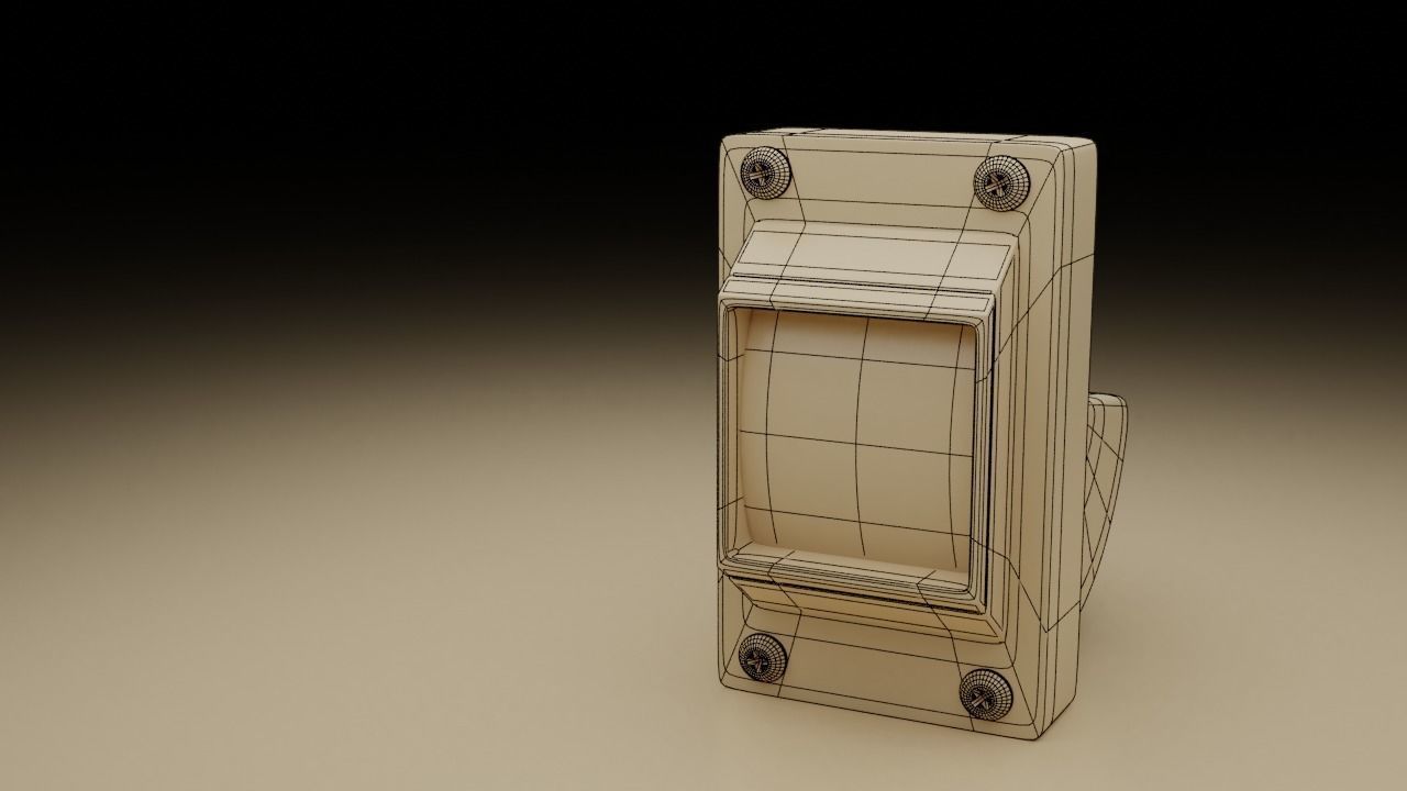 F16 Speed Brake Indicator 3D model_7